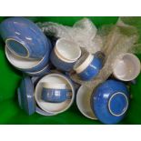 Assorted Denby Chatsworth items including bowls, side plates, and cups, etc.