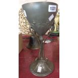 A Jugendstil Kayserzinn pewter goblet