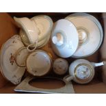 A small quantity of Royal Doulton Berkshire dinner ware, and Royal Copenhagen porcelain teaware