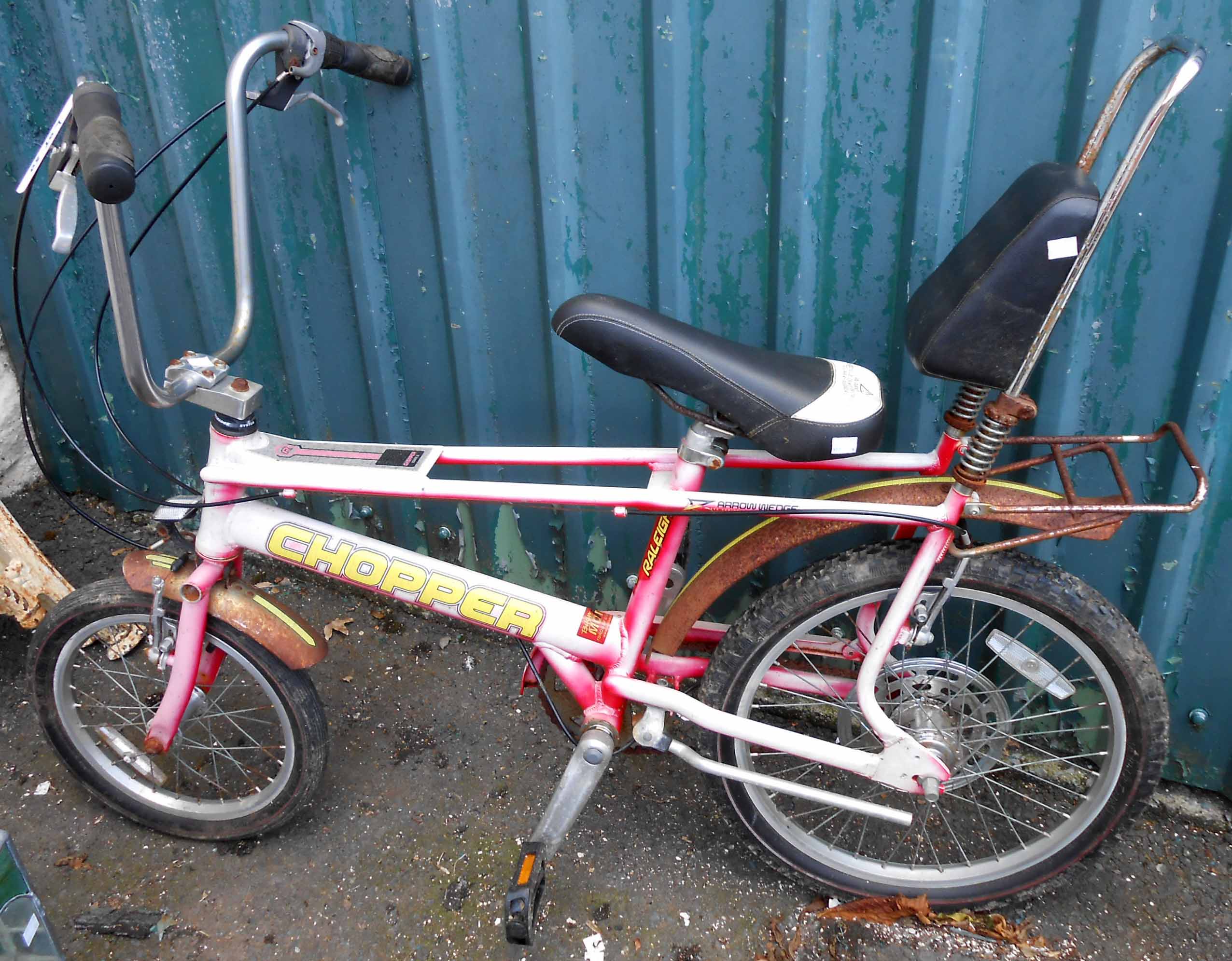 A vintage Raleigh Chopper Mark 3 bicycle - for restoration