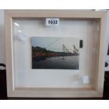 Paul Hearne: a box framed mixed media picture, entitled Day, Dream, Horizon - label verso