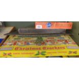 A complete boxed set of Santa's Supermarket Christmas crackers - sold with a Parker Brothers Bulls &