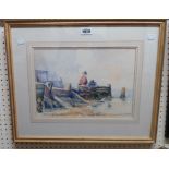Ray Balkwill: a framed watercolour, entitled Sailing off the Breakwater - signed and inscribed