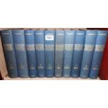 A set of ten 1976 Librairie Grund edition of E. Benezit art reference books, 4to. blue gilt cloth