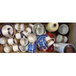 A box of assorted china including Royal Grafton coffee ware, etc.