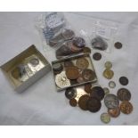 A small collection of Victorian and later world and Great British coinage including an 1870 Canada 5