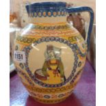 A large vintage Quimper painted jug