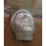 A 19th Century plaster wall mask of Dante by Brucciani of London