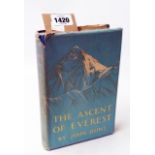 The Ascent Of Everest by John Hunt, 8vo., remains of printed dust cover, 1st printed edition 1953,