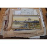 A selection of unframed antique and later prints - various condition - sold with F.G. Fraser