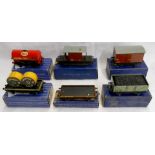 Six boxed vintage Hornby Dublo rolling stock items comprising Goods Brake van B.R. (E.R.) 32048, Oil