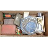 A box of collectable items including Philips Planesphere, etc.