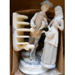 A pair of Spanish figures with ducks, Lurpack toast rack, commemorative ware, etc. - various