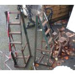 A pair of car ramps - sold with four axle stands