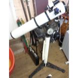 A Russian Tal 2 reflector telescope on tripod