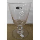A 19th Century glass mixing rummer