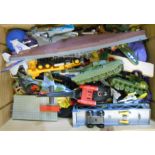 A box assorted die cast and other toys, etc. - various condition