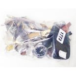 A bag containing a quantity of vintage and later wristwatches - various condition