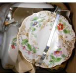 A box containing assorted china including Torquay pottery, Empire Ware, etc.