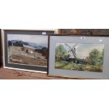 Freda Treamlett: a framed watercolour, entitled The Mill Shipley, Sussex - signed and bearing