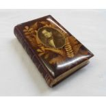 A Victorian copy of Thomas Moore's Poetical Works with Mauchline fern ware cover, depicting the