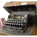 A vintage Bar-Let Model 2 portable typewriter