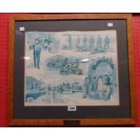 †Ken Howard '74: signed coloured print of the Ulster Defence Regiment with presentation plaque to