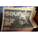 A small quantity of 1970's music periodicals including Melody Maker and Sounds - various condition