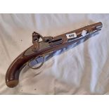 A wall hanger flintlock pistol