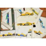 FOURTEEN DAVID WILSON LIMITED EDITION MOTOR RACING PRINTS, comprising the Jordan-Honda EJ11 Heinz