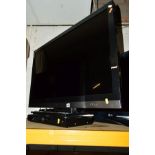 A SHARP 40'' LCD TV together with a Sharp blue ray disc player (two remotes) (2)