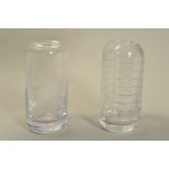 NICOLA SCHELLANDER FOR ROYAL BRIERLEY, two hand made vases by one of the Britains leading glass