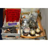 A PICQUOT WARE TEASET, four cased Harmonicas, to include Hohner Echo Super Vamper, Criterion hole