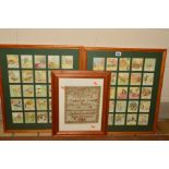 FIFTY CARL ANDERSON 'HENRY' CARTOON CARDS MOUNTED INTO TWO FRAMES, approximate frame size 56cm x