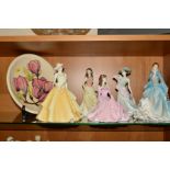 FIVE COALPORT FIGURES, comprising limited edition 'Mary' No1934/5000, 'Summer Days', 'Sally', '