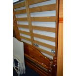 A PINE 4' 6'' BED FRAME