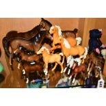 ELEVEN BESWICK HORSES, comprising Foal No946 (brown), Foal No996 (grey), Foal No997 (brown, matt,