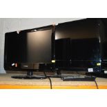 A LOGIK 29'' LED TV together with a Goodmans LCD 19'' TV (two remotes) (2)