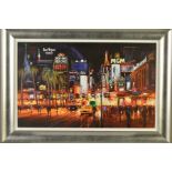 HENDERSON CISZ (BRAZILIAN 1960) 'VEGAS LIGHTS', a limited edition print 159/195, signed lower