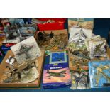 A QUANTITY OF BOXED AND UNBOXED MODERN DIE CAST WWII AND LATER PLASTIC AIRCRAFT MODELS, Corgi