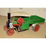 AN UNBOXED MAMOD LIVE STEAM WAGON, No.SW1, not tested, playworn condition, complete with burner tray