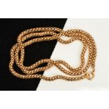 A 9CT GOLD MESH STYLE CHAIN NECKLACE, with 9ct import mark for London, length 600mm, approximate