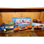 THREE BOXED CORGI CLASSICS HEAVY HAULAGE MODELS, Diamond T980 with girder trailer and generator