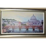 HENDERSON CISZ (BRAZIL 1960) 'St Peters, Rome' a limited edition print 93/195 of an Italian city,