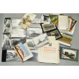 A COLLECTION OF TRANSPORT EPHEMERA containing postcards, photographs and maps of predominantly