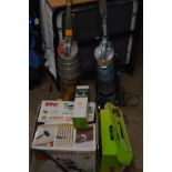 A QUANTITY OF ELECTRICAL HOUSEHOLD CLEANING ACCESSORIES to include a G Tech multi cordless hand held