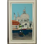 DYLAN IZAAK (BRITISH 1971) 'VENICE', a Venetian scene with Gondola to the foreground, initialled