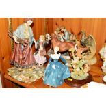 SEVEN VARIOUS FIGURES/GROUPS, Royal Doulton 'Fragrance' HN2334, Leonardo Collection Nature Studies