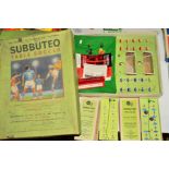 A BOXED SUBBUTEO CONTINENTAL CLUB EDITION SET, playworn condition with damage and wear, both teams