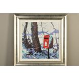 TIMMY MALLETT (BRITISH CONTEMPORARY) 'SNOWY POSTBOX' a limited edition hand embellished print 28/95,